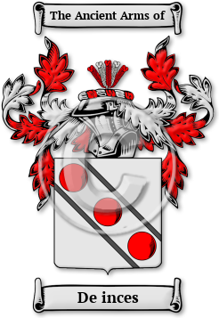 De inces Family Crest Download (jpg) Legacy Series - 150 DPI